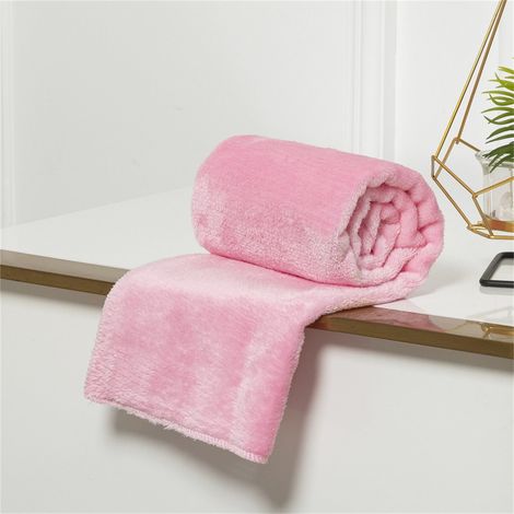 Couverture Jetable - Microfibre Polaire - 100 x 140 cm - Pour Canapé Lit Camping Voyage - 1 Pièce (1/2)