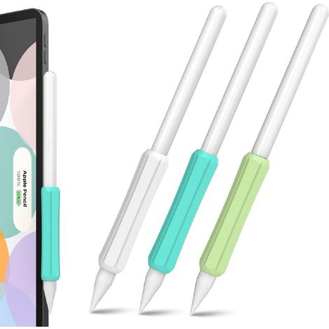 3 Stück Silikonhalter Set von Silikonhaltern für Tochpens, türkis, hellgrün, weiß (1/5)