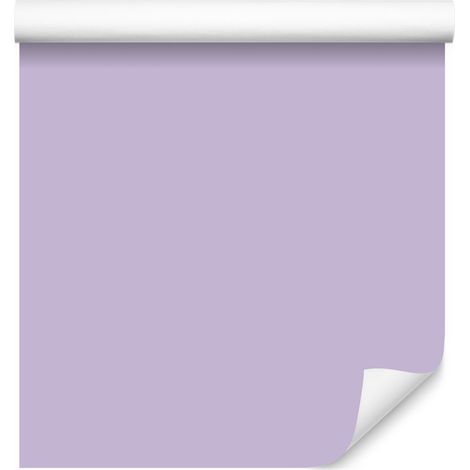 Papel pintado liso color lavanda para salón y dormitorio, 50x1000 cm. (1/5)