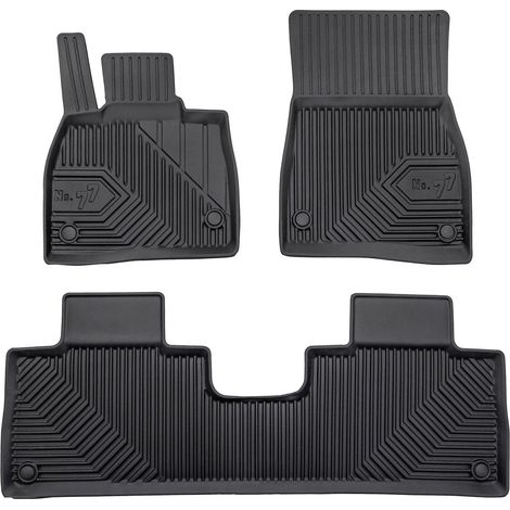 Tapis de Sol de Voiture No.77 pour Mercedes-Benz EQS SUV 2022-2025 TPE Noir 3Pcs (1/5)