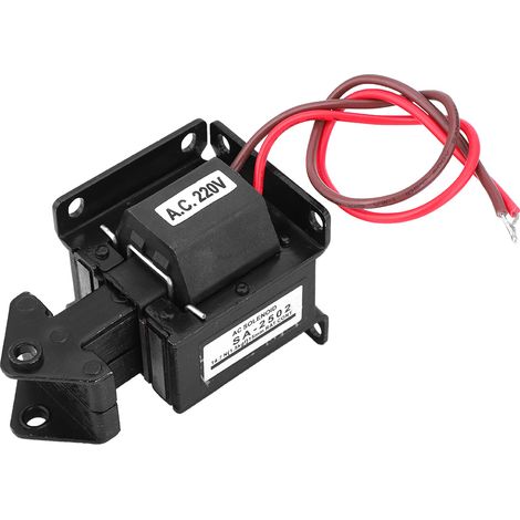 Wechselstrom-Zugmagnet für die industrielle Automatisierung, 220 V AC, 14,7 N, 15 mm Hub, SA-2502 (1/5)