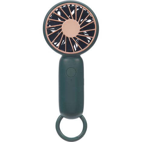 Mini ventilateur fée – Moteur sans brosse – 3 vitesses – 80 g – Boucle anneau (accroche partout) – Rechargeable USB – Format poche 15 cm – Pour voyage, sport, queue, bureau – Cadeau magique été (1/4)