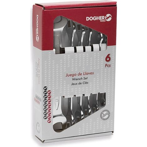 Box mit 6 offenen Doppelschlüsseln  DOGHER 450-036