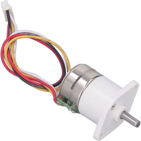 Mikroschrittmotor, bürstenlos, hohes Drehmoment, langsam laufendes elektrisches Getriebe, 12 V Gleichstrom, 2-phasig, 4-adrig, Metallgetriebe (1/5)