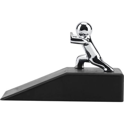 Cale de Porte Mignonne, butoir de Porte en Alliage de Zinc et en Caoutchouc, cale d'arrêt de Porte, pour Accessoires de Meubles de Bureau pour la Maison