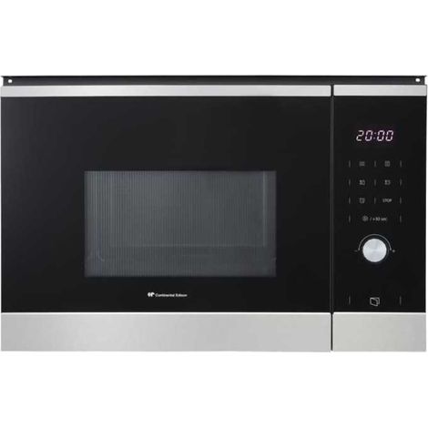 Einbaumikrowellenherd CONTINENTAL EDISON CEMO25GINES Schwarz Edelstahl 25 L 1450 W (1/5)