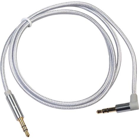 Audiokabel 3,5 mm, nylonummantelt, Stecker auf Stecker, 100 cm (1/5)