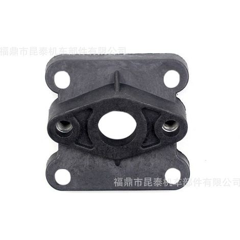 Motorcycle carburetor intake manifold compatible with 43cc, 47cc, 49cc mini engines and ATV interfaces. (1/5)
