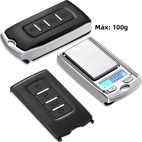 Balance électronique portable miniature de précision (maximum 100 g), avec écran LCD et batterie, précision 0,01 g, 1 pièce par paquet. (1/4)