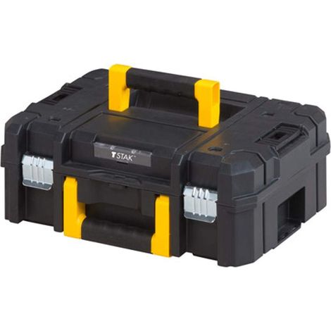 Stanley – Mallette de rangement 44 x 33 x 16 mm – Loquets latéraux résistants pour connexion modules – Poids max. 30 Kg – Volume 13,5 l – FMST175502