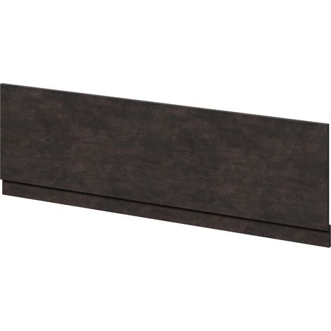 Metallic Slate MDF 1800mm Front Bath Panel with Plinth (1/4)