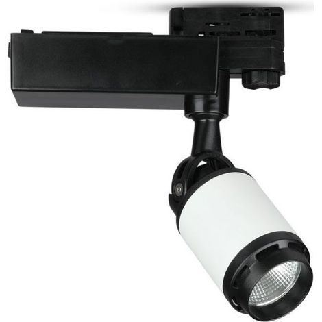 V-TAC Faretto LED da Binario 10W Colore Nero e Bianco Bianco Freddo (1/5)
