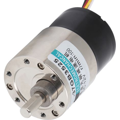 Mini moteur sans balais à réduction de vitesse CW/CCW DC12V pour machine-outil CNC XD‑37GB3525100 tr/min (1/5)