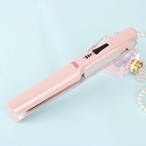 Mini Wireless Usb Rechargeable Cordless Hair Straightener Flat Iron (1/4)