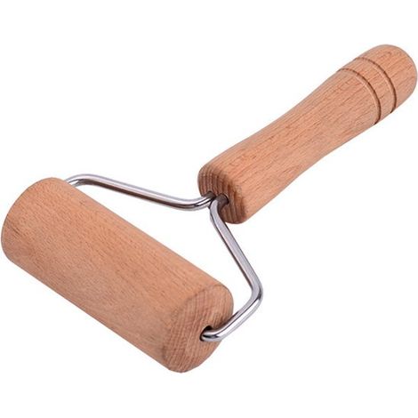 macine per pizza, rivestite antiaderenti, macine piccole, macine rotonde in legno, macine in legno per pizza, biscotti, pane, tortillas e pasticcini (1/5)