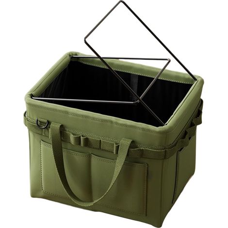 Organiseur de coffre de voiture – Boîte de rangement pliable pour courses de voiture, sac à outils pour camion, SUV, voyage, voyage, camping, pique-nique, barbecue, outils de garage (1/5)
