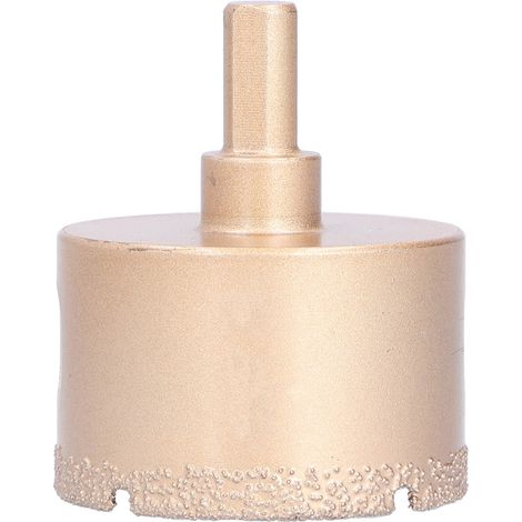 Scie cloche 55mm trépan diamanté durable pour verre marbre granit pierre, coupe nette stable, sécurité renforcée, ouverture précise (1/5)