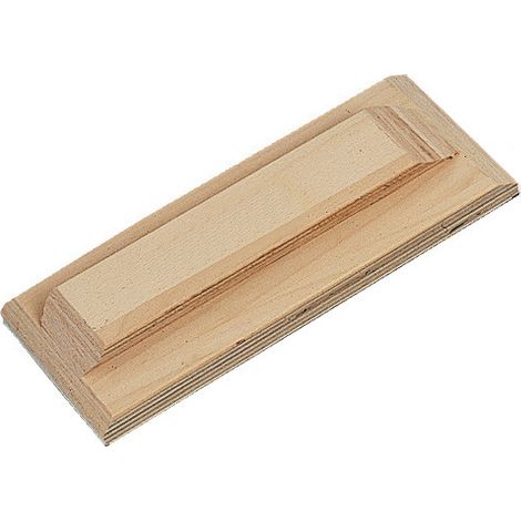 Batte caoutchouc 14 x 36 cm – Contreplaqué hêtre – PEFC- Outil robuste pour pose de carrelage et travaux de maçonnerie (1/2)