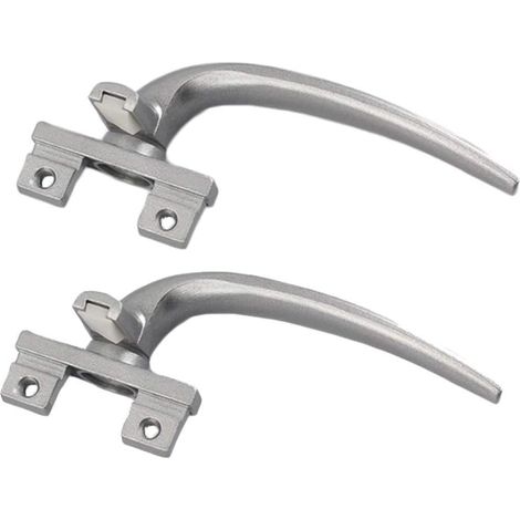 Serrure de fenêtre en alliage d'aluminium, carrée acier(LEFT) (1/5)