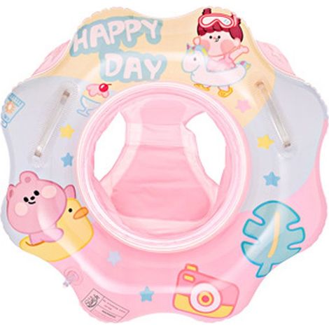 Babyschwimmring mit Sitz – Doppelte Luftkammer – Für Pool, Garten, Strand – 1 Stück (1/5)