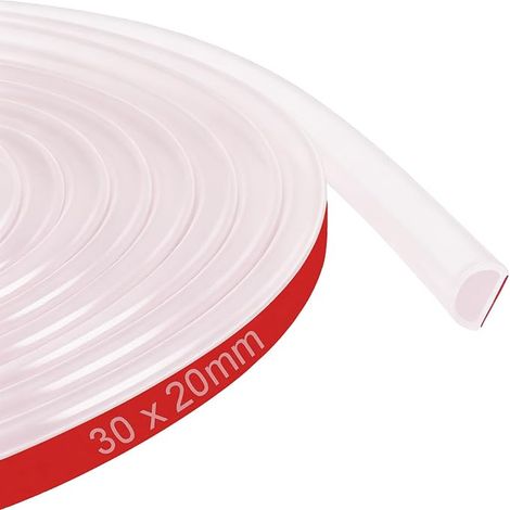 Shower Threshold Water Dam Silicone Stop Flexible Guard 3 × 2 cm Barrier Anti-Overflow Cuttable Bathroom Kitchen Balcony (1/5)