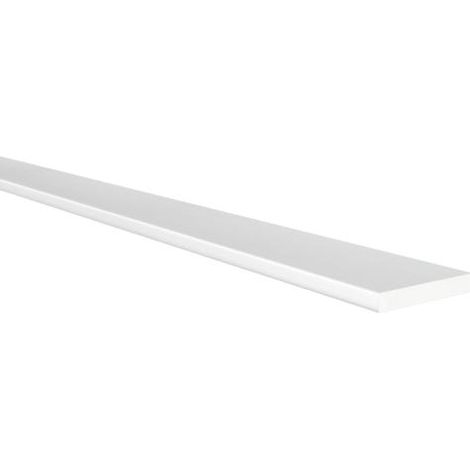Perfil Plano Fabricado en Aluminio Acabado en Anodizado Mate Medidas 2031000 mm Longitud del Perfil 1 Metro Espesor 3 mm 1 Unidad