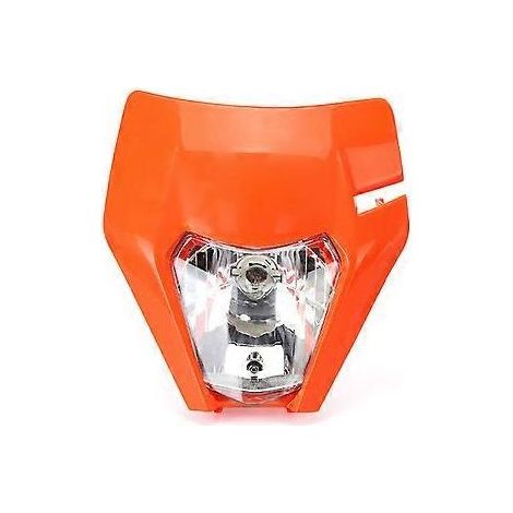 Phare avant modifié pour moto EXC125 EXC250 orange (1/5)