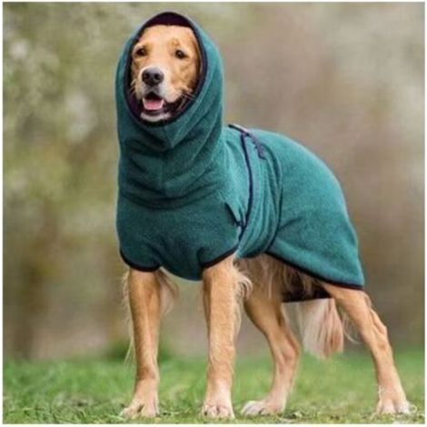 Peignoir pour chien en microfibre – Séchage rapide – Taille XL – Confort optimal après bain ou pluie – Lavable en machine (1/2)