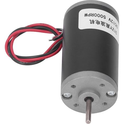 Moteur DC 12V haute performance, aimant permanent réversible 5000 tr/min, couple puissant pour applications industrielles (1/5)