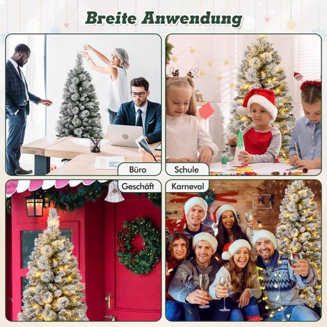 Kunstlicher weihnachtsbaum mit beleuchtung festbaum kunstbaum fur zuhause grun 150 cm