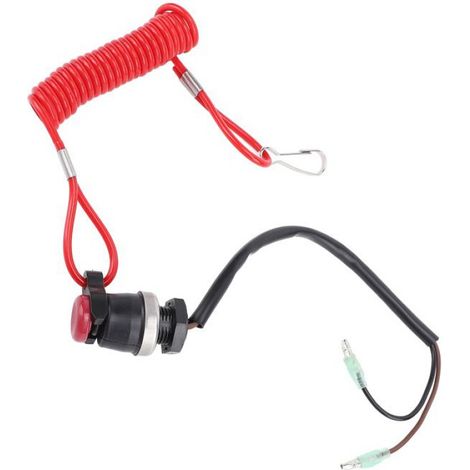 Interrupteur D'arrêt Et Cordon Hors-bord - Pour Boîtiers Télécommande Tohatsu RC5A RC5B RC5C RC5E RC5F - Référence OE 3A3-06830-0 - 1 Pièce (1/5)
