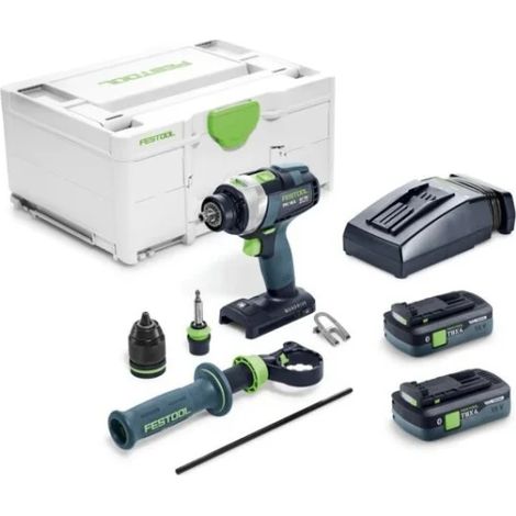 Trapano avvitatore a percussione a batteria Festool QUADRIVE TPC 18\/4 TBX4,0 I-Plus (1/5)