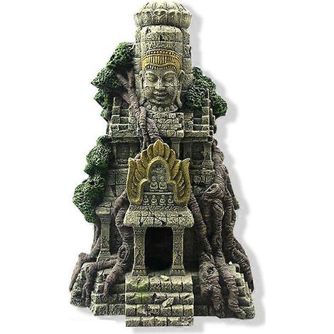 Décoration d'aquarium pour la maison - Figurines de Bouddha en résine et pierre antique - Ornement pour aquarium - Aquarium (1/5)