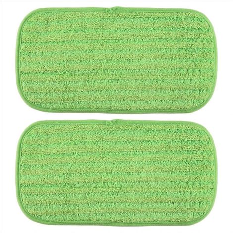 Lot de 2 pièces humide / sec plat serpillière microfibre pour balayeuse machine (1/5)