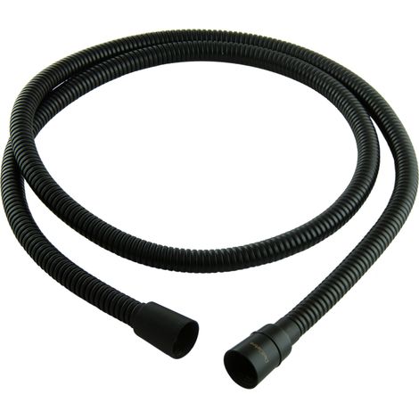 PaulGurkes Flexible Douche 150cm Tuyau de Douche Noir Mat Métal 1,5m