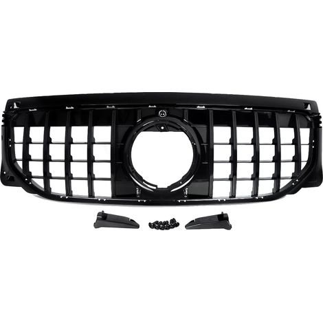 Parrilla delantera, material ABS, compatible con Mercedes Benz Clase GLB, negro brillante. (1/2)