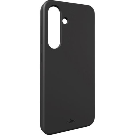 Étui en silicone Puro Icon Mag avec MagSafe pour Samsung Galaxy S25 - Noir (1/4)