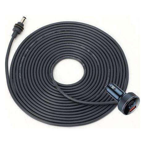 Câble d'alimentation cc de 2M, 6,5 pieds, avec affichage de tension, 18awg, étanche IP68, cordon extérieur de remplacement pour voiture, bateau, camping-car (1/5)
