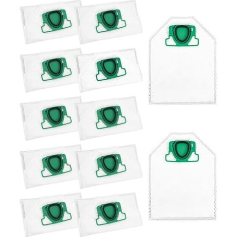 10 sacs pour aspirateur Vorwerk Kobold VK200 FP200, en microfibre polaire 5 couches de qualité supérieure. (1/5)