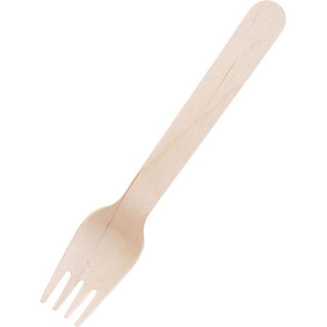 Fourchette en Bois 155 mm Lot de 100 - Fiesta Green (1/4)