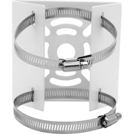 Support de fixation pour caméra sécurité avec boucle métallique, 2 jeux installation sur poteau et (1/5)