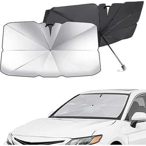 Pare-soleil pliable réfléchissant pour pare-brise de voiture (1/5)