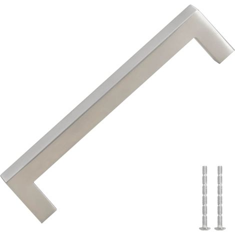 Möbelgriffe 10 Stk. Silbern 128 mm Edelstahl vidaXL (1/4)