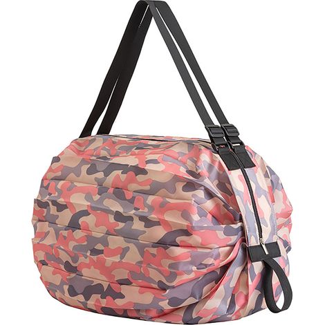 Sac à provisions pliable et réutilisable en nylon imperméable de grande capacité, sac de courses portable pour usage quotidien (1/4)
