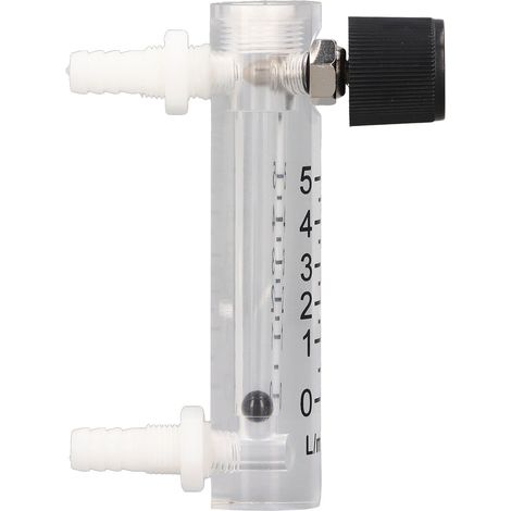 Einstellbarer Luftdurchflussmesser 0–5 l/min, hochpräziser Durchflussmesser mit Skala, Einbauversion (1/5)