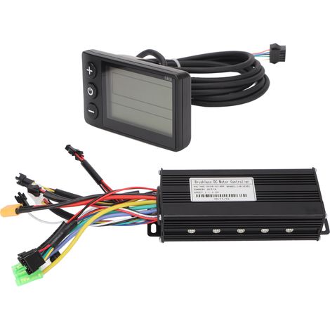 Contrôleur à onde sinusoïdale DC 24V 36V 48V 30A avec écran LCD S866, kit de contrôleur de moteur pour vélo électrique et scooter électrique (1/5)