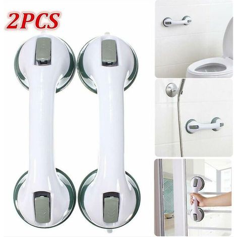 poigne De Douche Barres D'appui Pour Salle De Bain Poigne De Douche Avec Forte Ventouse Poigne De Scurit Main Courante Pour Handicap, Personnes Ge