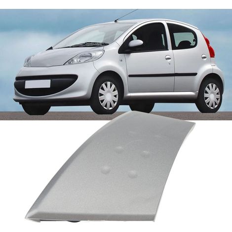 Cache-poignée de porte intérieure + base pour Peugeot 107 2005-2009 (gris à gauche) (1/5)