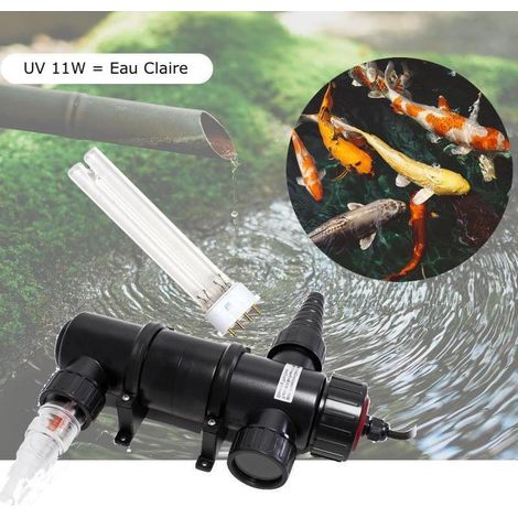 U.V ( Ultra Violet ) 11W pour aquarium et bassins + 1 ampoule supplémentaire (1/5)