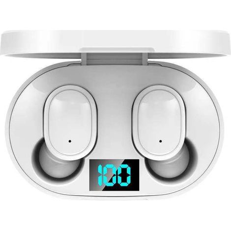 A6S/E6S Kabellose Bluetooth-Kopfhörer, Mini, Intelligente Geräuschunterdrückung, HiFi-Klangqualität, Gehäuse in Macaron-Matt-Optik – E6S-Weiß (1/3)